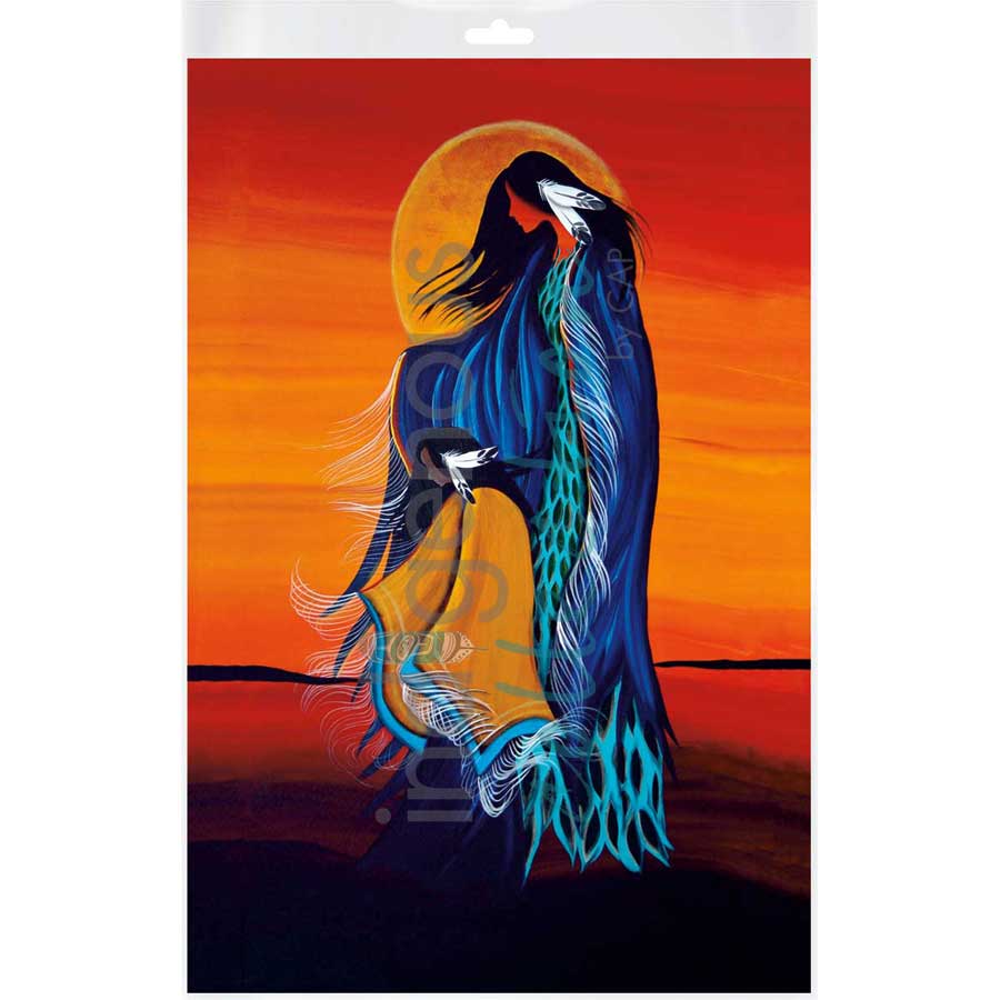 Mother and Daughter by artist Betty Albert - Cree. Indigenous Collection