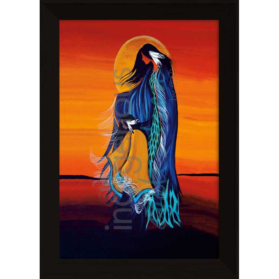 Mother and Daughter by artist Betty Albert - Cree. Indigenous Collection