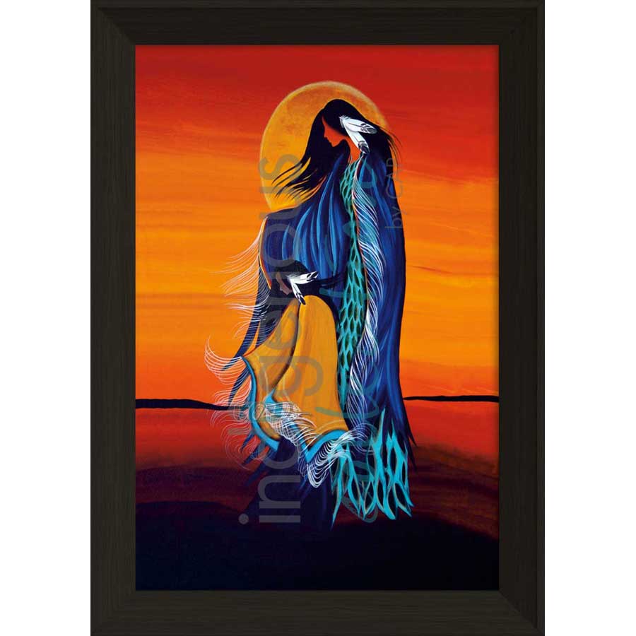 Mother and Daughter by artist Betty Albert - Cree. Indigenous Collection
