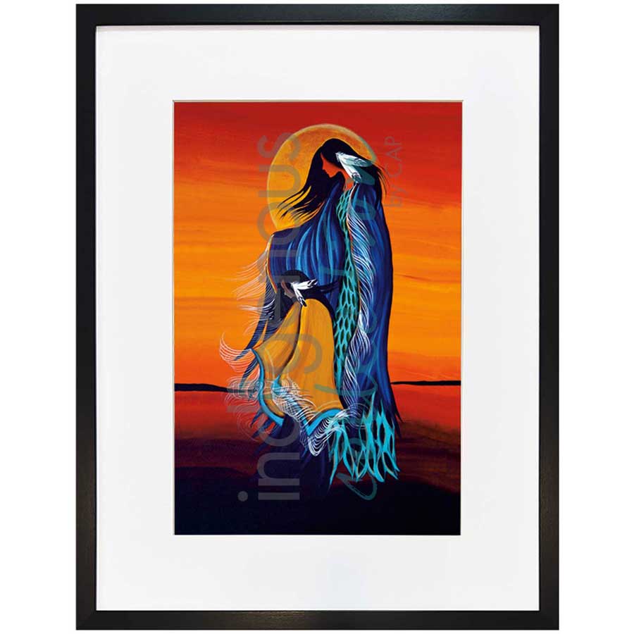 Mother and Daughter by artist Betty Albert - Cree. Indigenous Collection