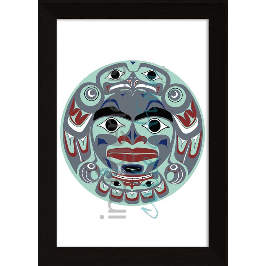 Haida Full Moon by artist Clarence Mills - Haida. Indigenous Collection