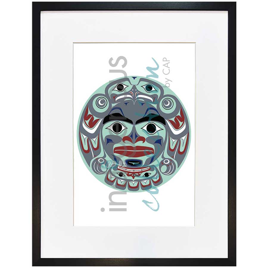 Haida Full Moon by artist Clarence Mills - Haida. Indigenous Collection