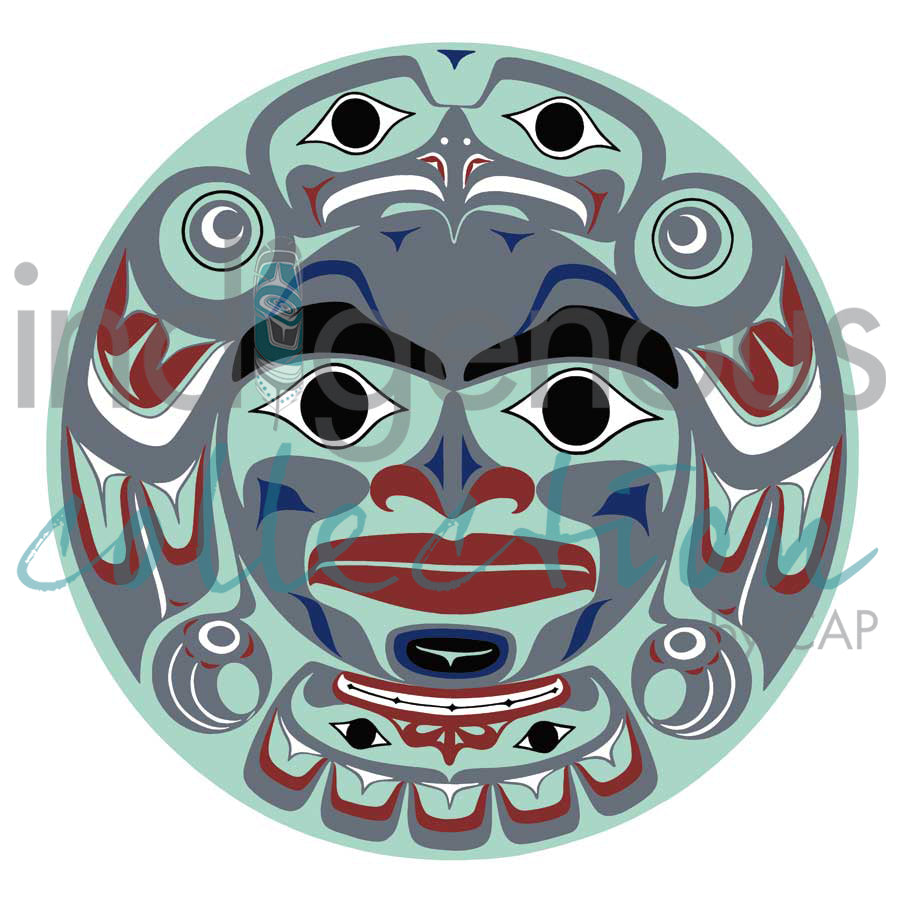 Haida Full Moon by artist Clarence Mills