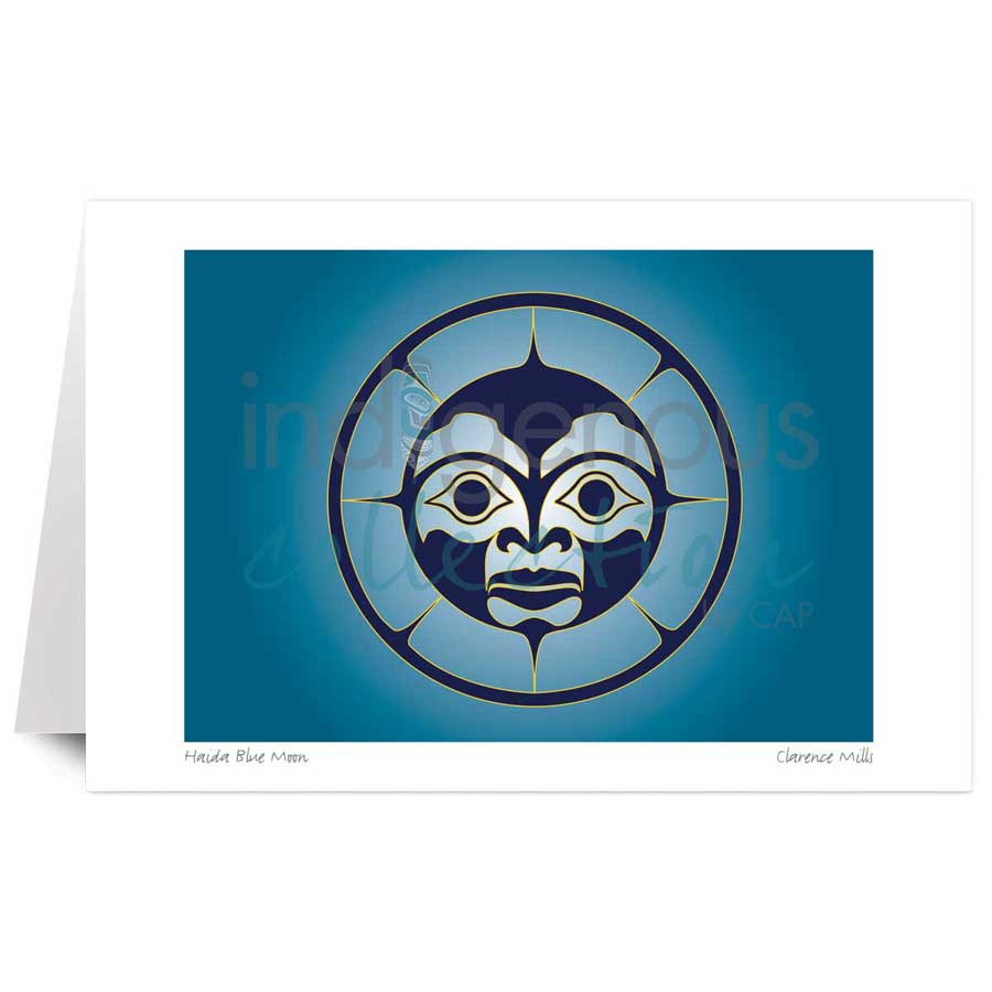 Haida Blue Moon by artist Clarence Mills