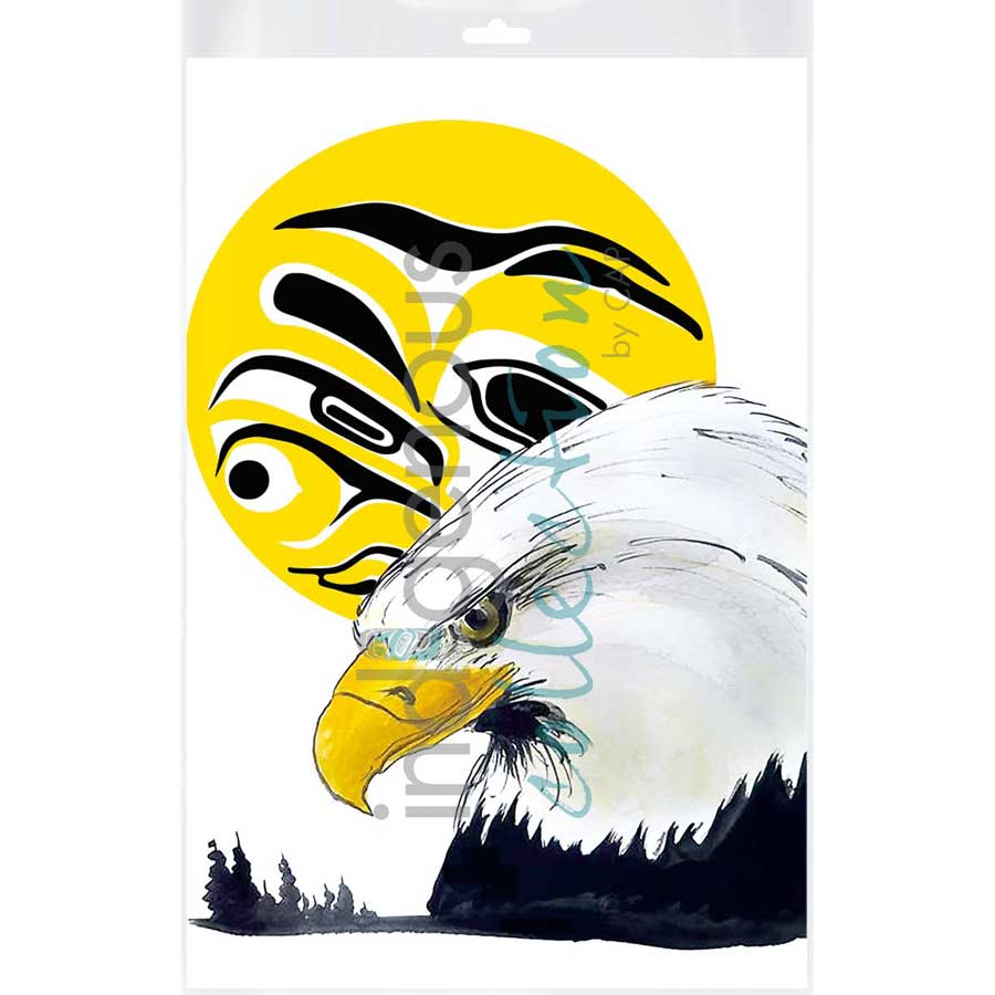 Eagle Moon by artist Edgar Alan Rossetti - Binche keh yoh. Indigenous Collection