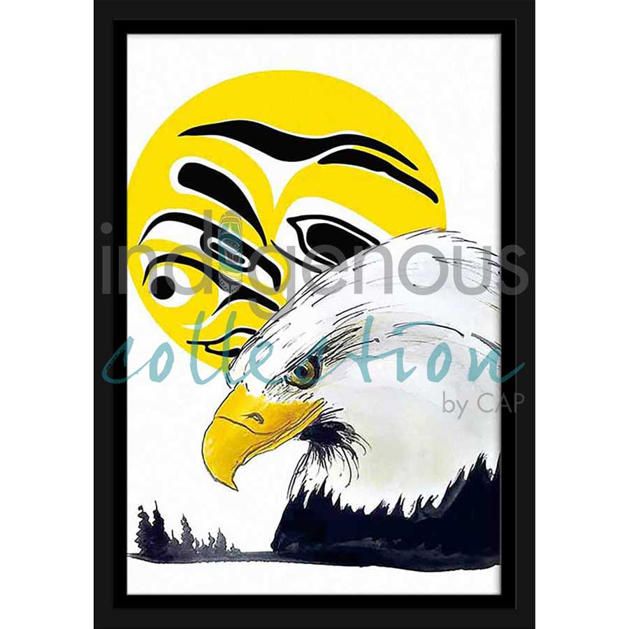 Eagle Moon by artist Edgar Alan Rossetti - Binche keh yoh. Indigenous Collection