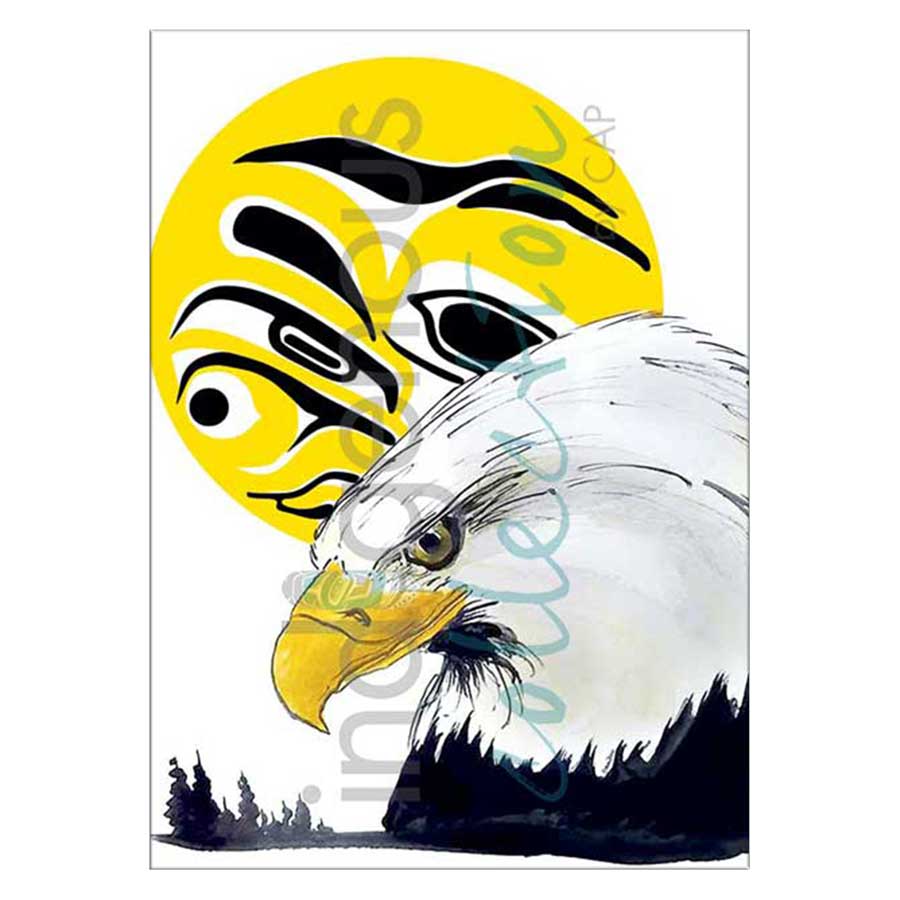 Eagle Moon Canvas Prints