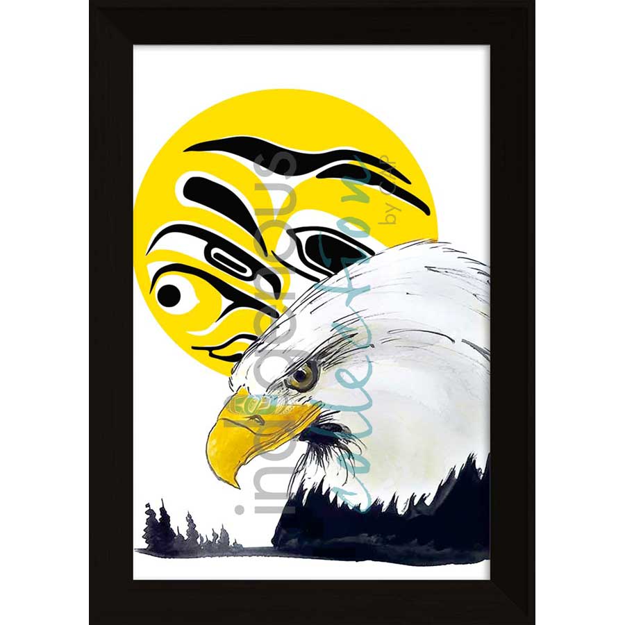 Eagle Moon by artist Edgar Alan Rossetti - Binche keh yoh. Indigenous Collection