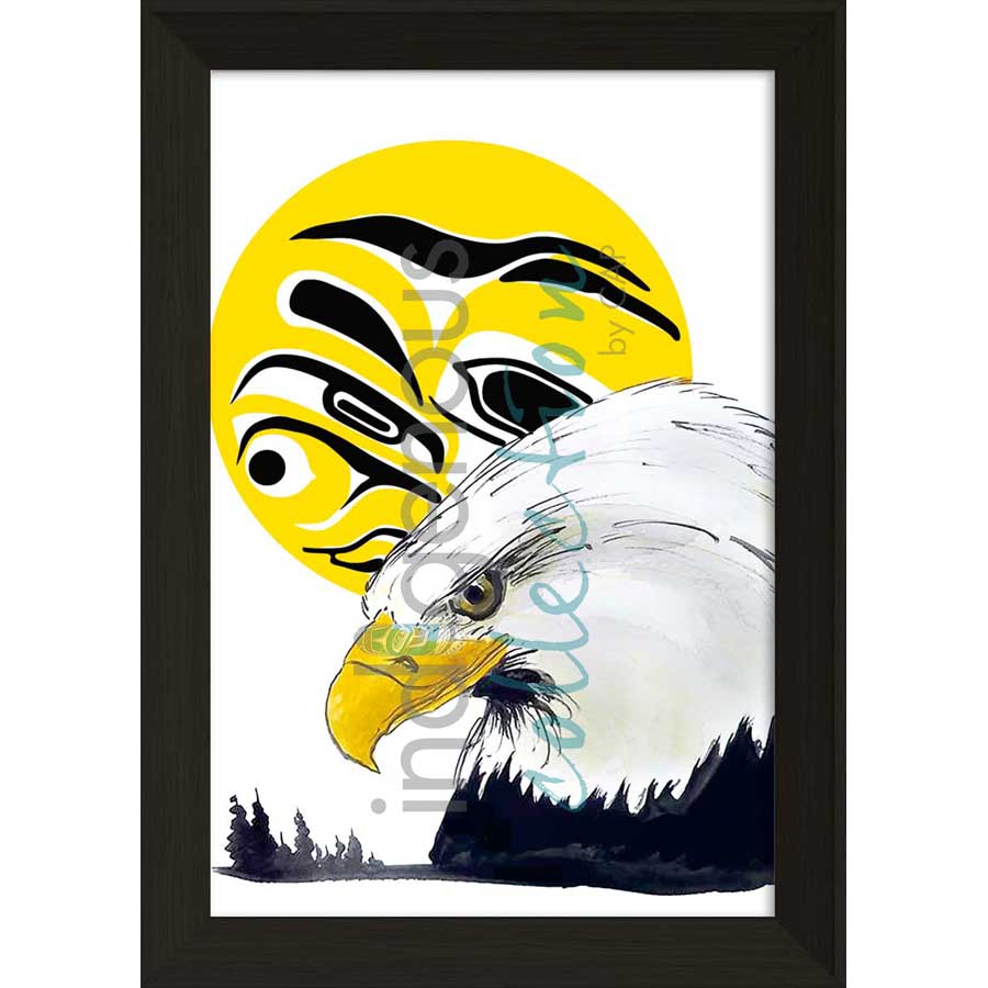 Eagle Moon by artist Edgar Alan Rossetti - Binche keh yoh. Indigenous Collection