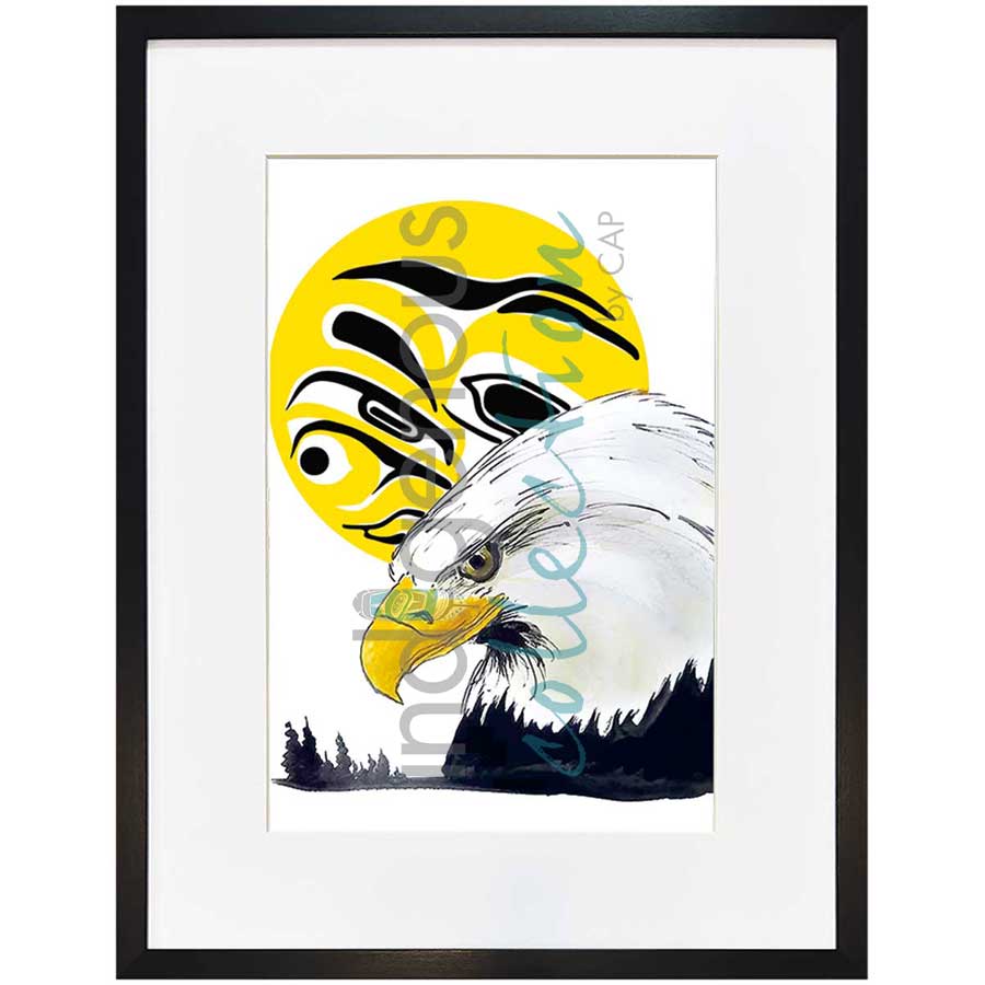 Eagle Moon by artist Edgar Alan Rossetti - Binche keh yoh. Indigenous Collection