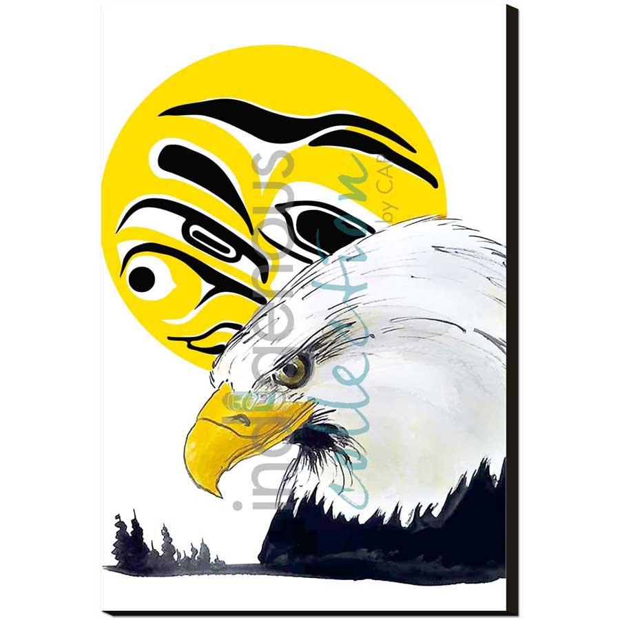 Eagle Moon by artist Edgar Alan Rossetti - Binche keh yoh. Indigenous Collection