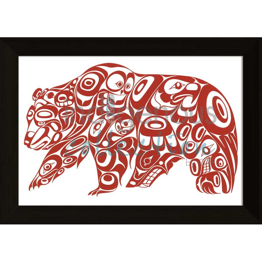 Bear Design by artist Jonathan Erickson - Gitksan. Indigenous Collection