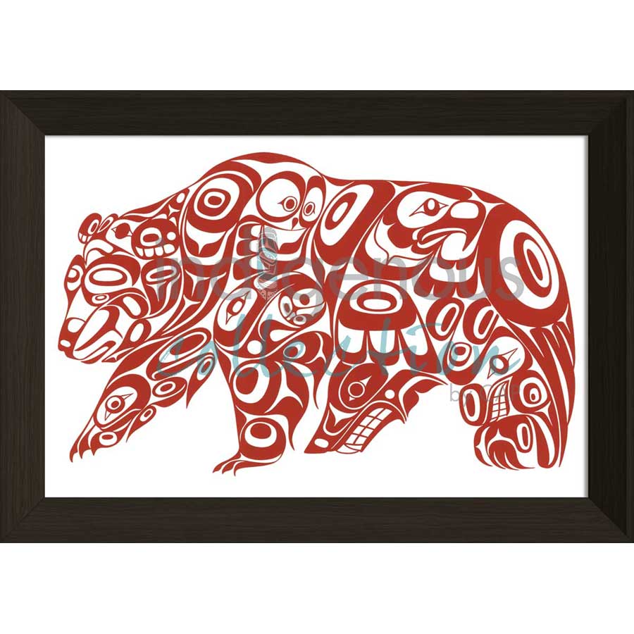 Bear Design by artist Jonathan Erickson - Gitksan. Indigenous Collection