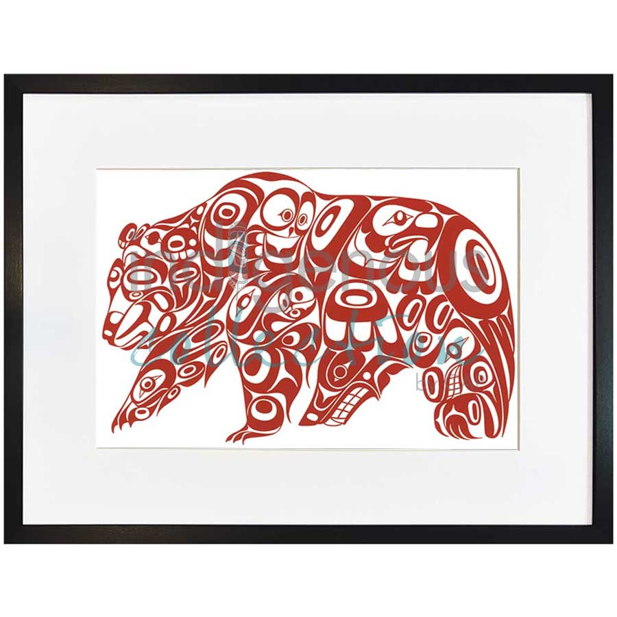 Bear Design by artist Jonathan Erickson - Gitksan. Indigenous Collection