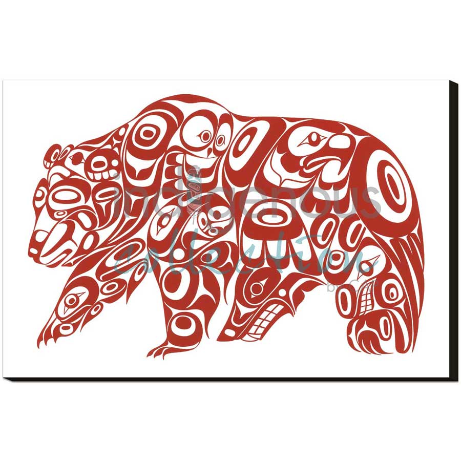 Bear Design by artist Jonathan Erickson - Gitksan. Indigenous Collection