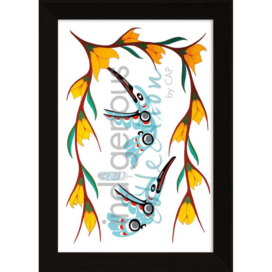 Hummingbirds by artist John A. Sharkey - Coast Salish. Indigenous Collection