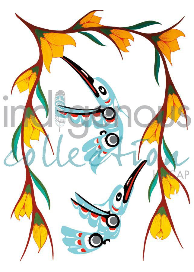 Hummingbirds by artist John A. Sharkey