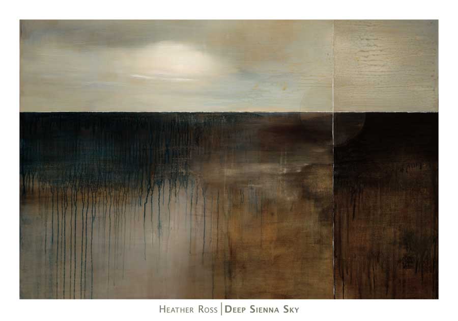 Deep Sienna Sky by artist Heather Ross