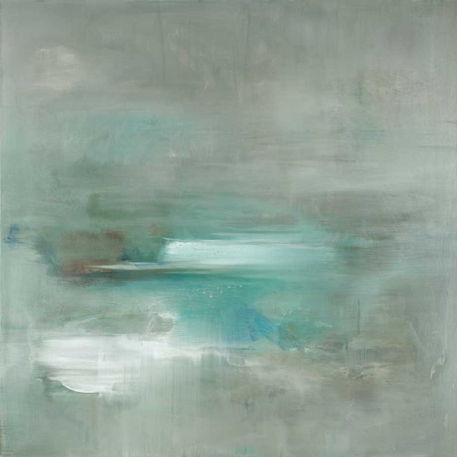 Misty Pale Azura Sea by artist Heather Ross