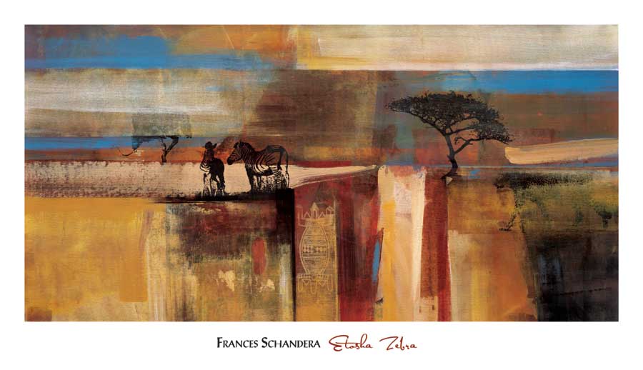 Etosha Zebra by artist Frances Schandera