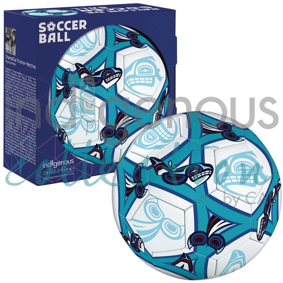 Chantelle Trainor-Matties Soccer Balls by artist Chantelle Trainor-Matties. Indigenous Collection.