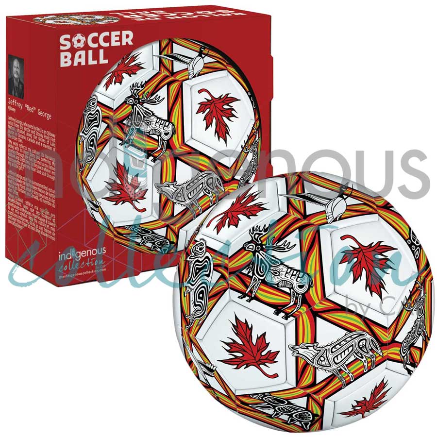Jeffrey Red George Soccer Balls by artist Jeffrey Red George. Indigenous Collection.