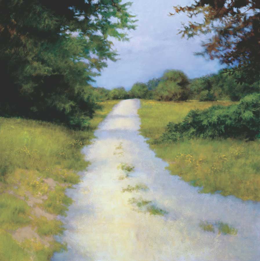 Quiet Backroad by artist  Robert Striffolino. Signature Collection