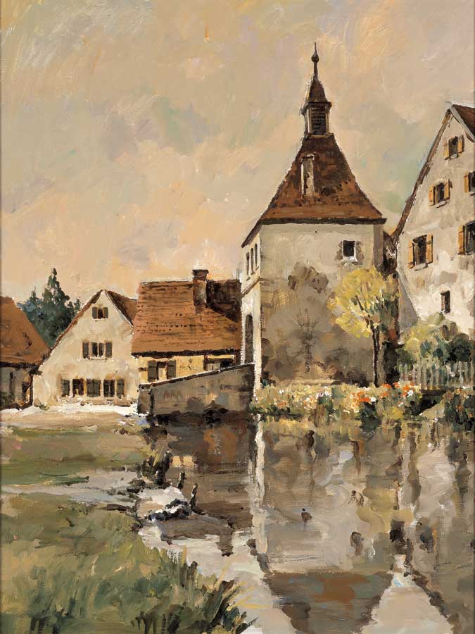 Village in Germany I by artist  Robert Schaar
