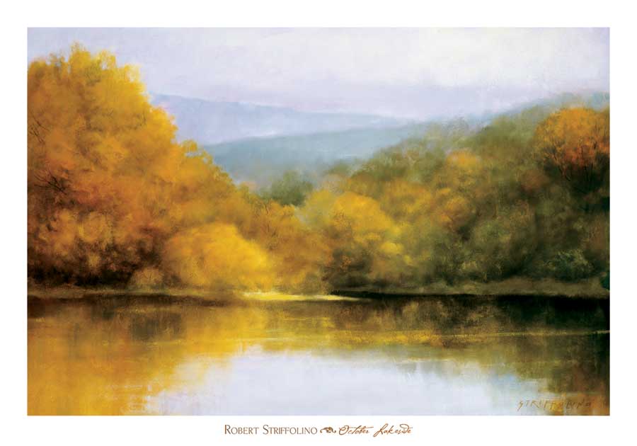 October Lakeside by artist Robert Striffolino