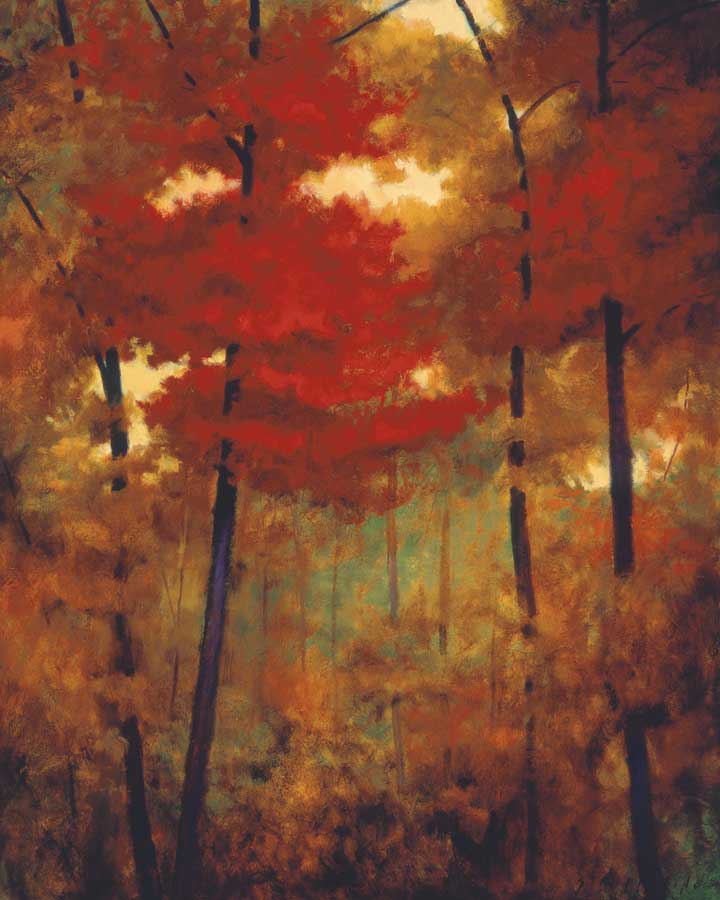 Autumn Woods by artist Robert Striffolino