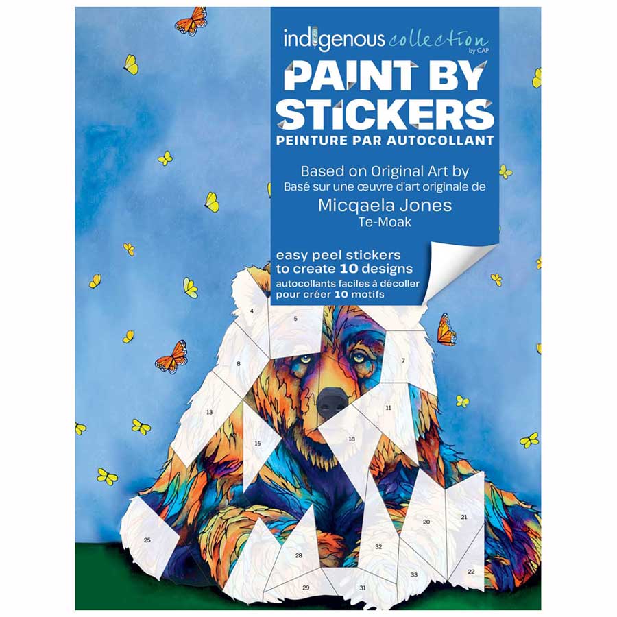 Micqaela Jones Paint By Sticker Book. Indigenous Collection