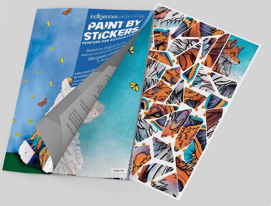 Micqaela Jones Paint By Sticker Book. Indigenous Collection