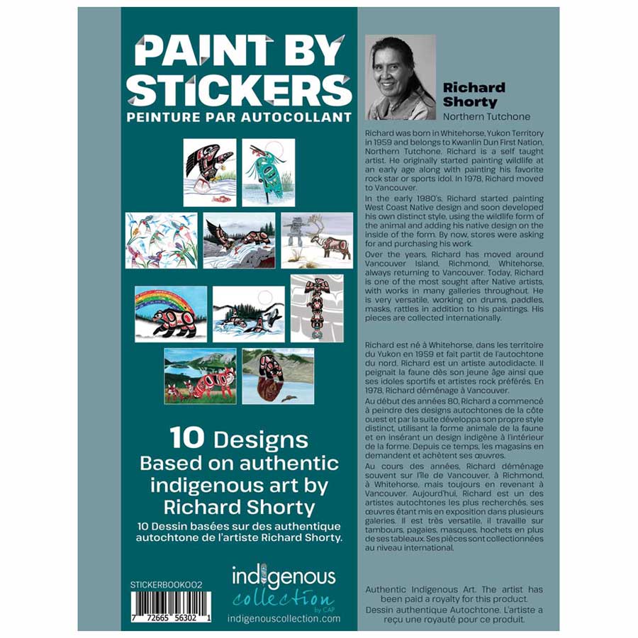 Richard Shorty Paint By Sticker Book. Indigenous Collection