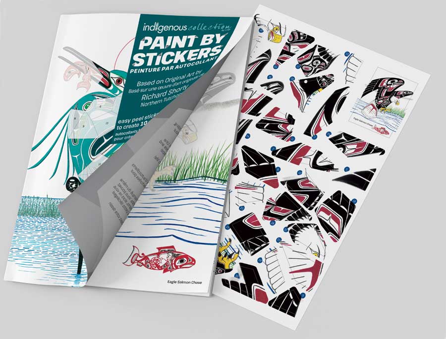 Richard Shorty Paint By Sticker Book. Indigenous Collection
