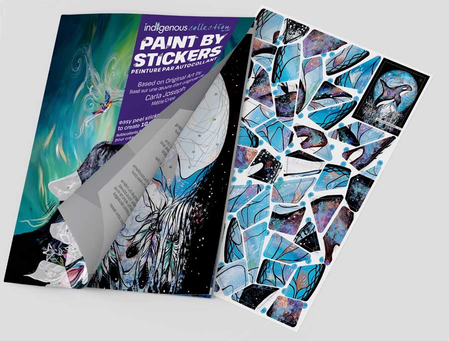 Carla Joseph Paint By Sticker Book. Indigenous Collection