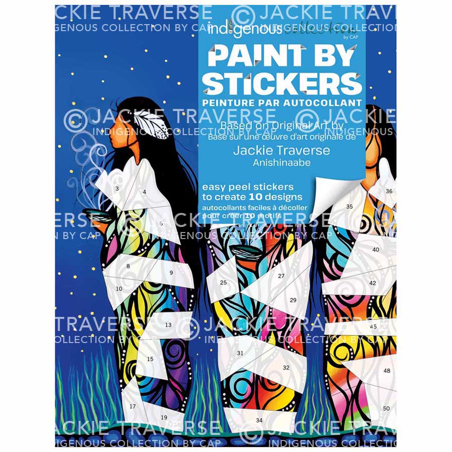 Jackie Traverse Paint By Sticker Book. Indigenous Collection
