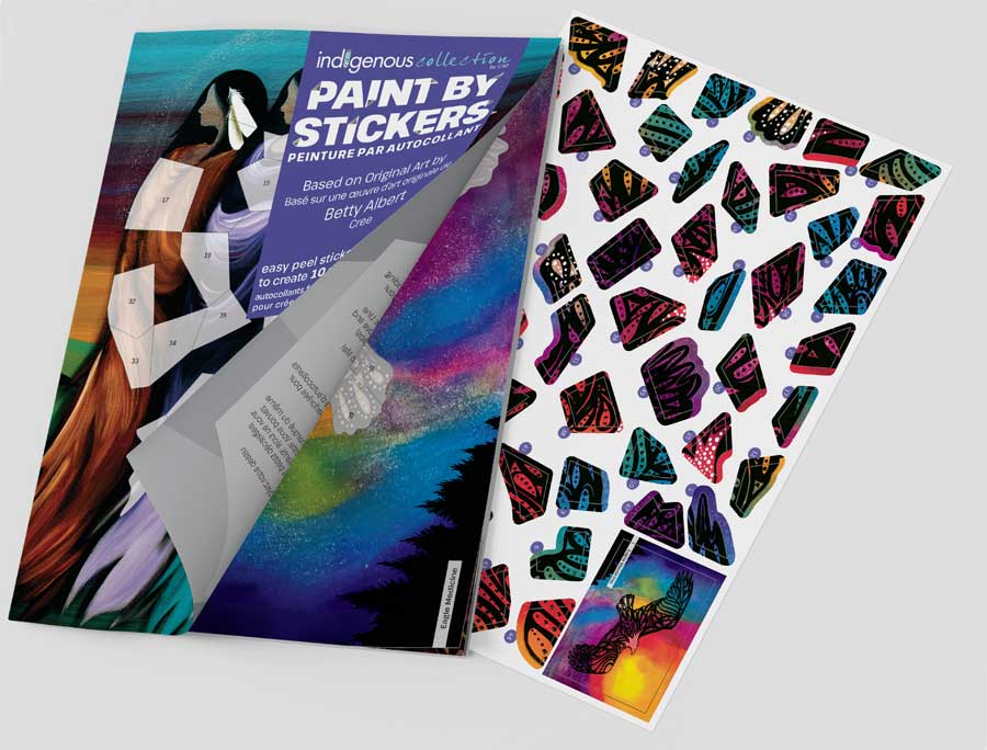 Betty Albert Paint By Sticker Book. Indigenous Collection