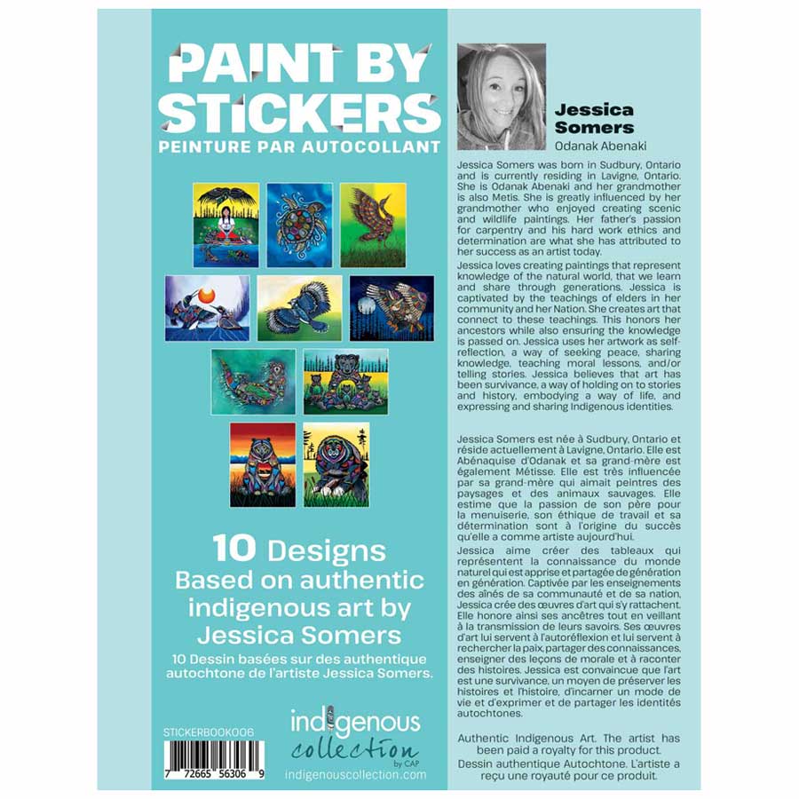 Jessica Somers Paint By Sticker Book. Indigenous Collection