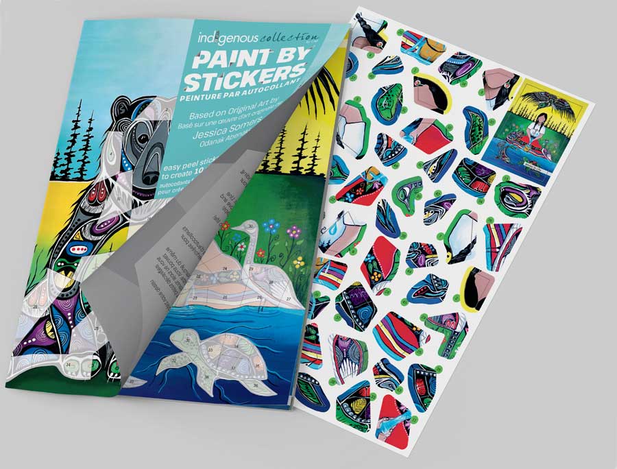 Jessica Somers Paint By Sticker Book. Indigenous Collection