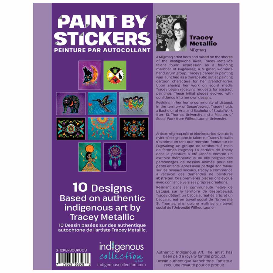 Tracey Metallic Paint By Sticker Book. Indigenous Collection