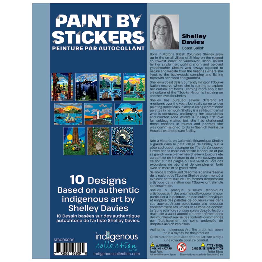 Shelley Davies Paint By Sticker Book. Indigenous Collection