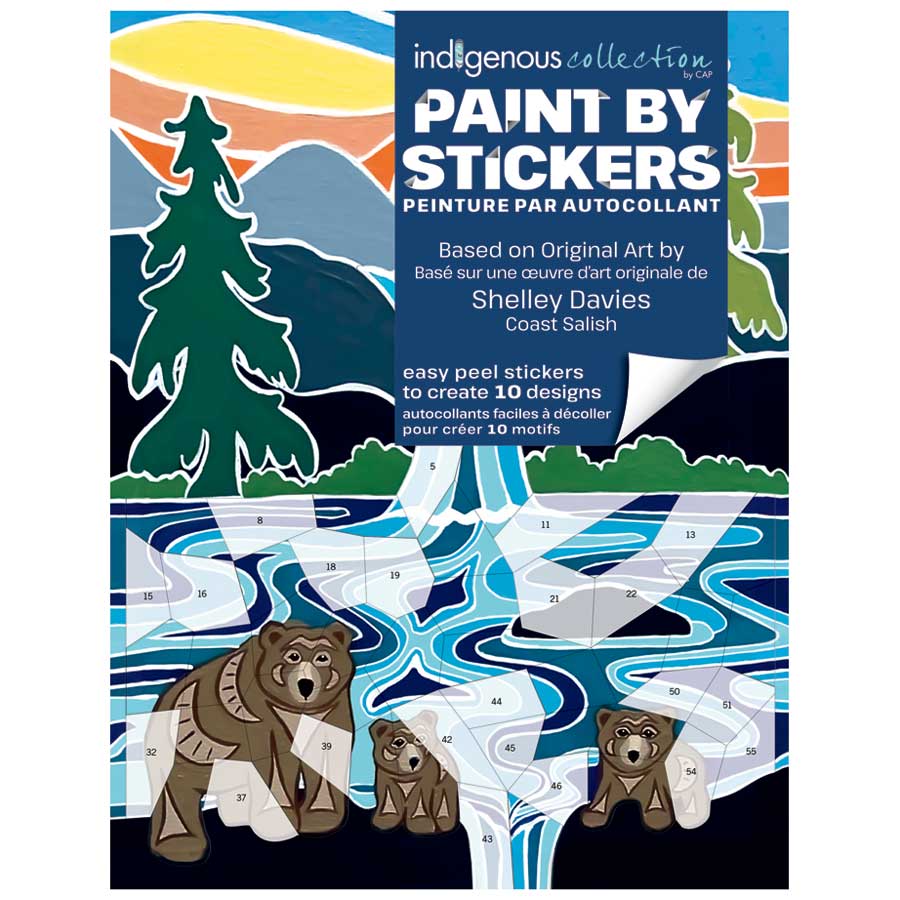 Shelley Davies Paint By Sticker Book. Indigenous Collection