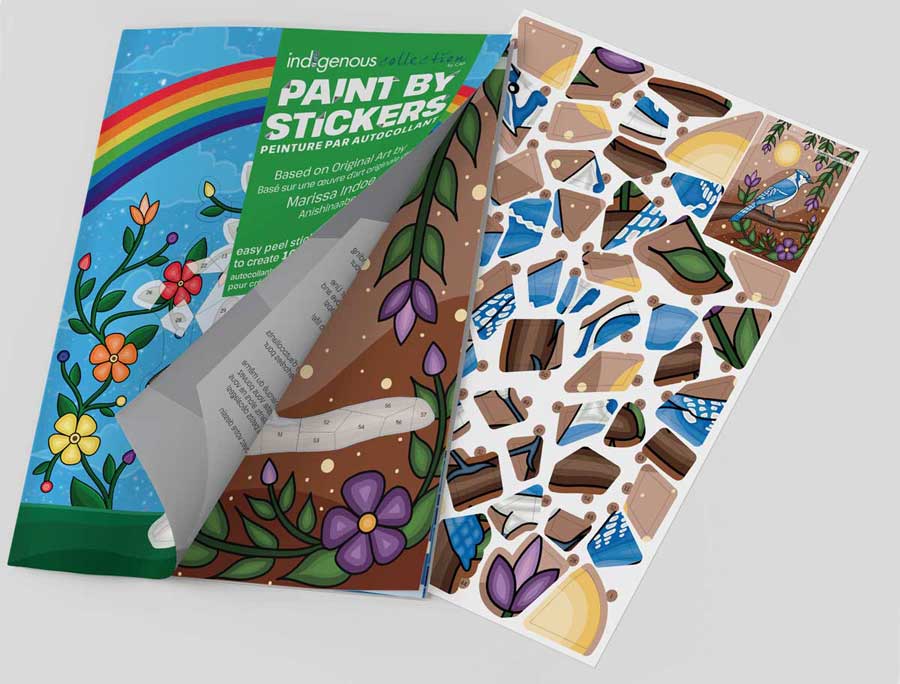 Monarch Butterfly Paint By Sticker Book by artist Marissa Indoe. Indigenous Collection.