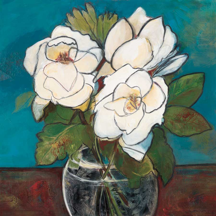 Crystal Magnolias by artist Connie Tunick