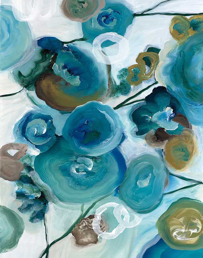 Sapphire Blooms II by artist  Cat Tesla