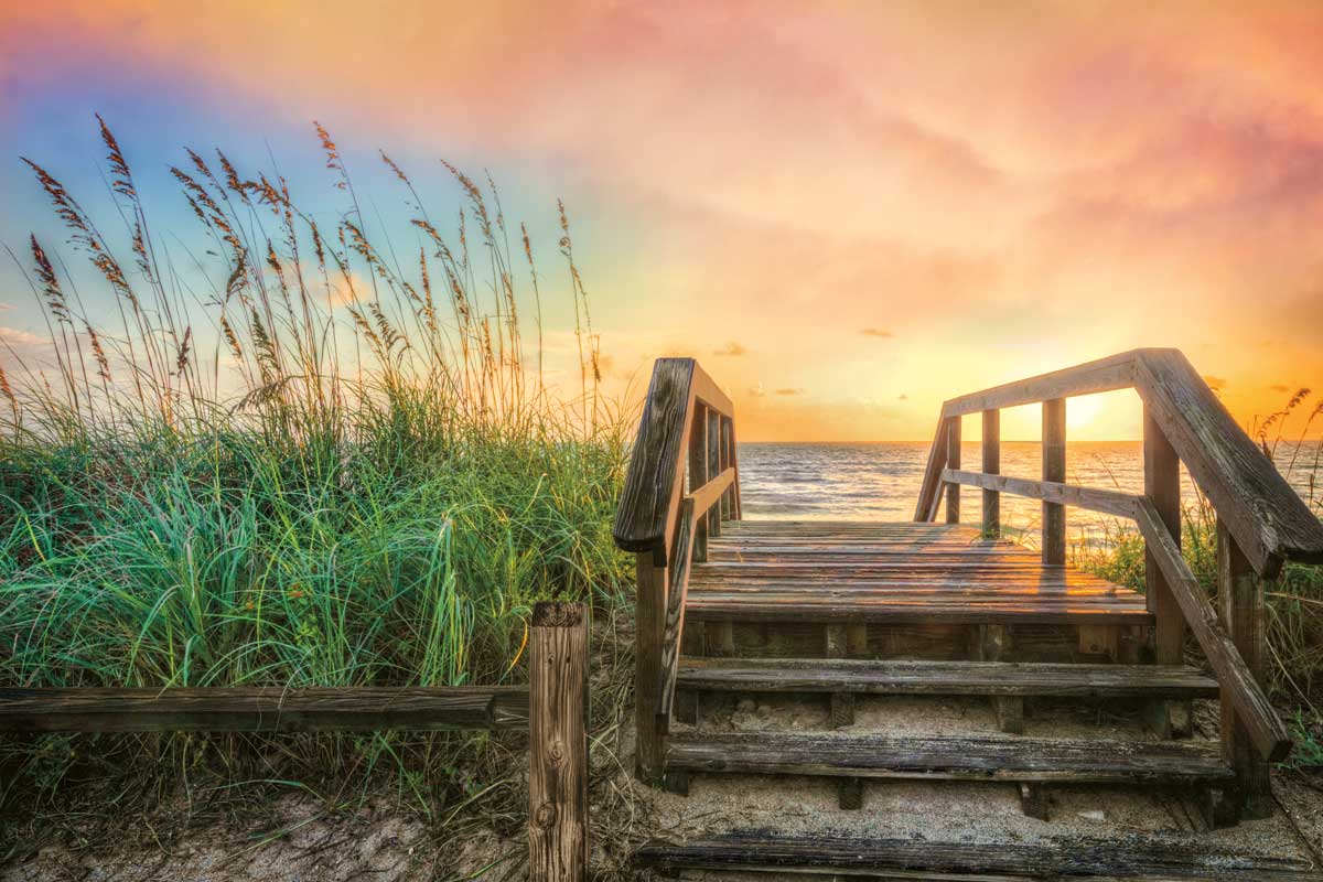 Walk Into Sunrise by artist  Celebrate Life Gallery