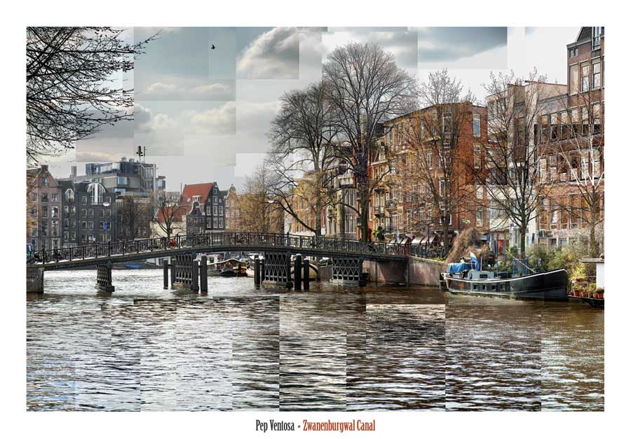 Zwanenburgwal Canal by artist  Pep Ventosa