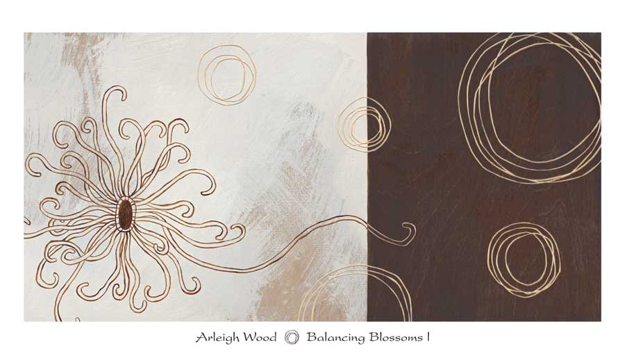 Balancing Blossoms I by artist  Arleigh Wood
