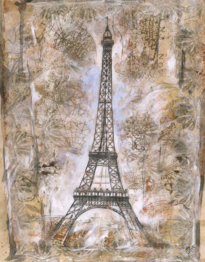 Eiffel Tower by artist Marta G. Wiley