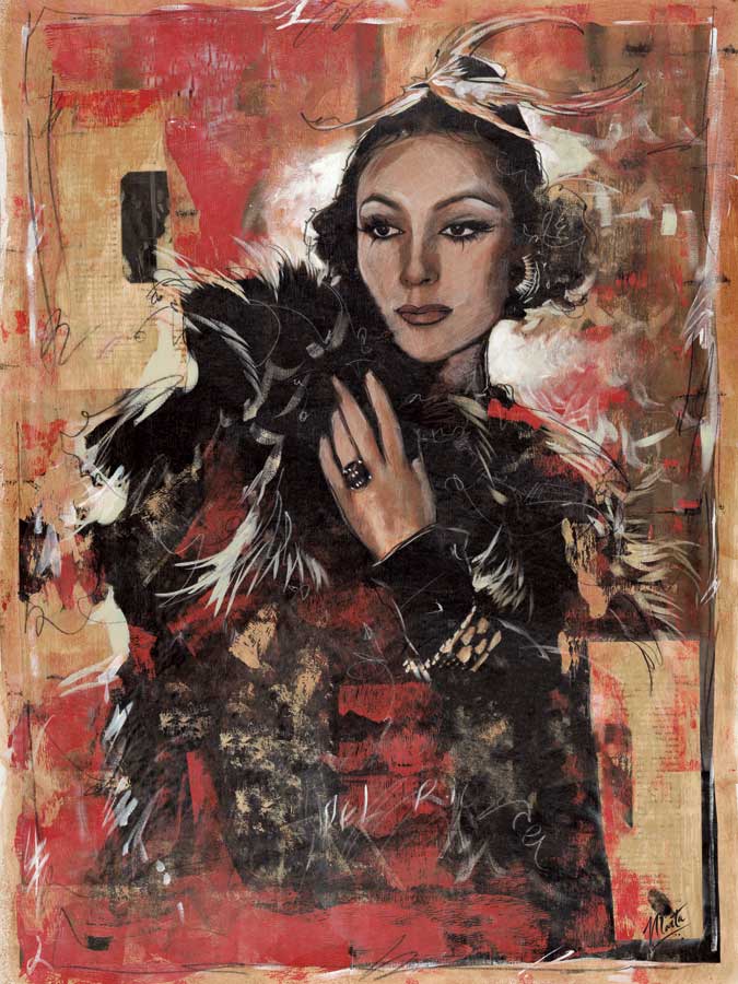 Vintage Goddess I by artist Marta G. Wiley